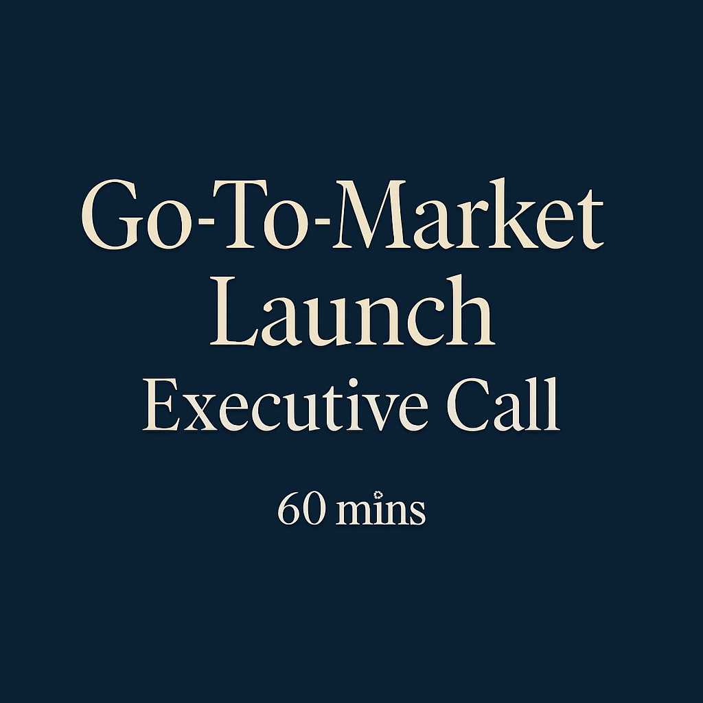 Go-To-Market Launch - Executive Call (60 Minutes) Main image